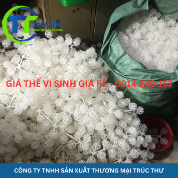 Giá Thể Vi Sinh Dạng Cầu D50 Trắng